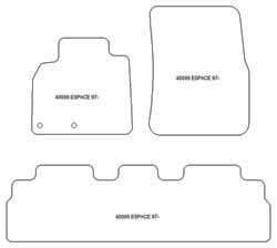 Fußmatten MDM Top für Espace IV 2002-2011
