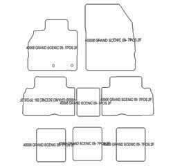 Fußmatten MDM Top für Grand Scenic III 04.2009-11.2016