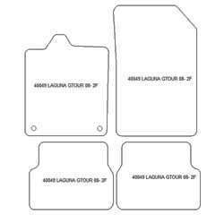 Fußmatten MDM Top für Laguna III 5 Turen / Hatchback 07.2007-2015