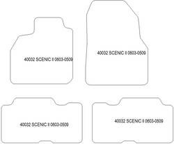 Fußmatten MDM Top für Scenic II 06.2003-05.2009