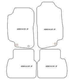 Fußmatten MDM Top für 9-5 1997-2010