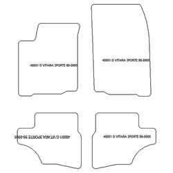 Fußmatten MDM Top für Grand Vitara I 3 Turen 1998-2004