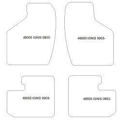 Fußmatten MDM Top für Ignis 2003-01.2017
