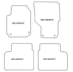 Fußmatten MDM Top für Amarok I 09.2016-2022