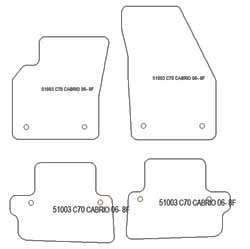 Fußmatten MDM Top für C70 II Cabrio 03.2006-2013