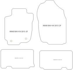 Fußmatten MDM Top für RAV4 IV 03.2013-2016