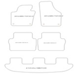 Fußmatten MDM Top für Alhambra II 7 Sitze 09.2010-03.2022