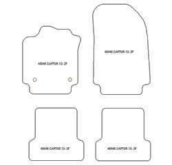 Fußmatten MDM Top für Captur I 2013-12.2019