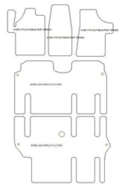 Fußmatten MDM Top für Vito autobus 08.2003-2014
