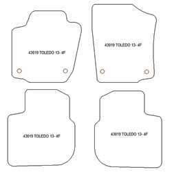 Fußmatten MDM Top für Toledo IV 10.2012-2019