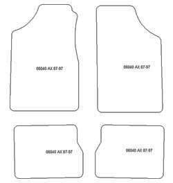 Fußmatten MDM Top für AX 1987-1997