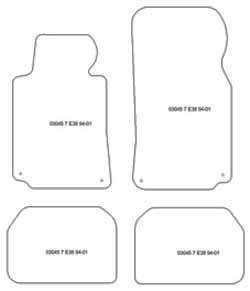 Fußmatten MDM Top für 7er (E38) 1994-2001