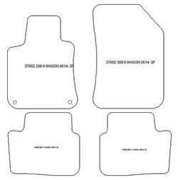Fußmatten MDM Top für 308 II station wagon 06.2014-11.2021