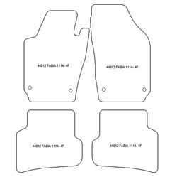 Fußmatten MDM Top für Fabia III (NJ) Hatchback 11.2014-08.2021