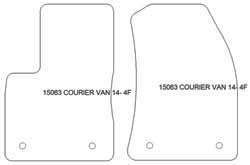 Fußmatten MDM Top für Courier Transit 2014-2018