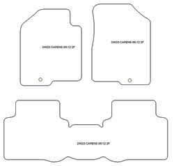 Fußmatten MDM Top für Carens 2006-2012