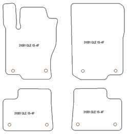 Fußmatten MDM Top für GLE (W166) 2015-03.2019