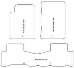 Tappetini auto per SsangYong Rexton 06.2013-10.2017