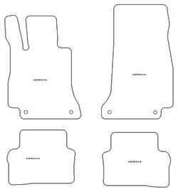 Fußmatten MDM Top für E-Klasse (W213) (auch Plug-in Hybrid) 04.2016-07.2023