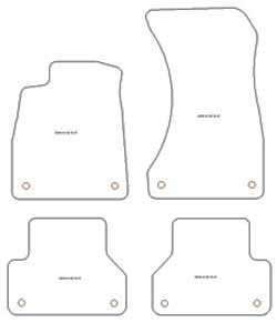 Fußmatten MDM Top für A5 (F5A) Sportback 10.2016-02.2020