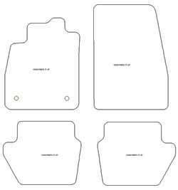 Fußmatten MDM Top für Fiesta VII (auch Mild Hybrid) 2017-