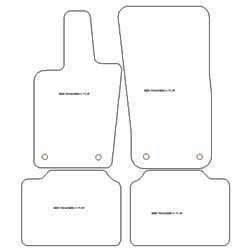 Fußmatten MDM Top für Panamera II (auch E-Hybrid) 2017-2020
