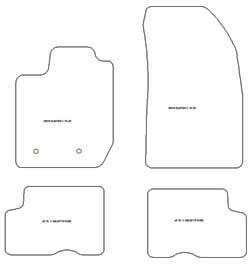 Autoteppiche fuer Dacia Duster II 01.2018-05.2024 MDM Top