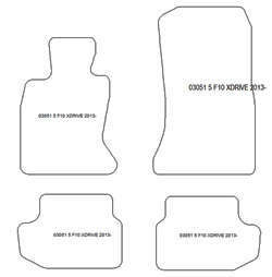 Autoteppiche fuer BMW 5er (F10) 2013-2017 MDM Top