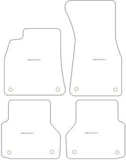 Fußmatten MDM Top für A6 (C8) Avant 2018-