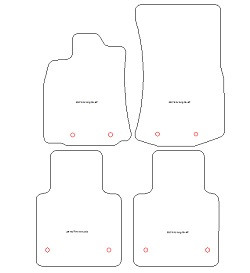 Autoteppiche fuer Jaguar XJ Langer Radstand 2009-2012 MDM Top