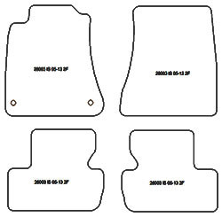 Fußmatten MDM Top für IS (XE20) 2005-2013