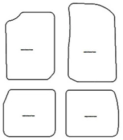 Fußmatten MDM Top für Vitara 4 Turen 1995-1999