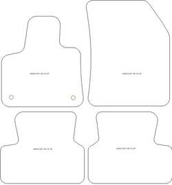 Autoteppiche fuer DS DS7 CROSSBACK (auch E-Tense) 2018- MDM Top