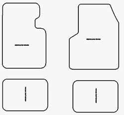 Fußmatten MDM Top für R5 Alpine 1978-1984