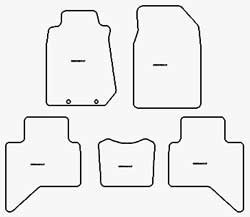 Autoteppiche fuer Isuzu D-Max 2012-2019 MDM Top