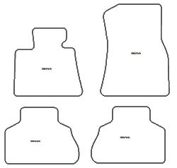 Autoteppiche fuer BMW X7 (G07) 5 Sitze 2019- MDM Top