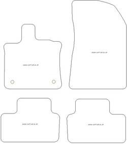 Autoteppiche fuer Renault Captur II (auch E-Tech Plug-in Hybrid / Full Hybrid / Mild Hybrid) 2020- MDM Top