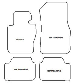 Fußmatten MDM Top für 1er (F20/F21) X-Drive 2011-2019