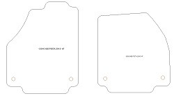 Fußmatten MDM Top für 488 2015-/