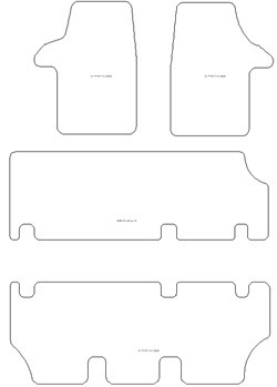 Fußmatten MDM Top für T6 Transporter Multivan 2015-