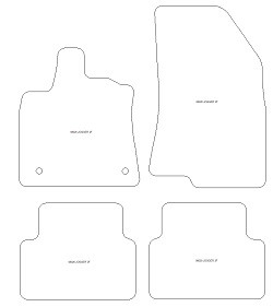 Autoteppiche MDM Top - schwarze Kanten - weisse Steppnaht