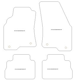 Autoteppiche MDM Top - schwarze Kanten - weisse Steppnaht