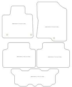 Autoteppiche fuer Kia Sorento IV 7 Sitze Diesel 2020- MDM Top