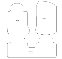 Autoteppiche MDM Top - schwarze Kanten - weisse Steppnaht