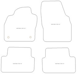 Autoteppiche fuer Skoda Fabia IV Hatchback 11.2021- MDM Top