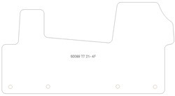 Autoteppiche fuer Volkswagen T7 Multivan (auch eHybrid/ PHEV) 10.2021- MDM Top