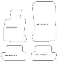 Autoteppiche fuer BMW 6er (F13) Coupe 2011- MDM Top