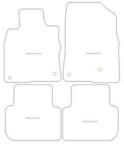 Autoteppiche fuer Honda Civic XI e:HEV 10.2022- MDM Top