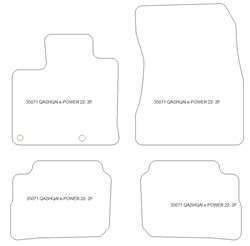 Autoteppiche fuer Nissan Qashqai III (J12) e-Power 07.2022- MDM Top