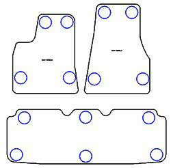 Autoteppiche fuer Tesla Model S 01.2021- MDM Top